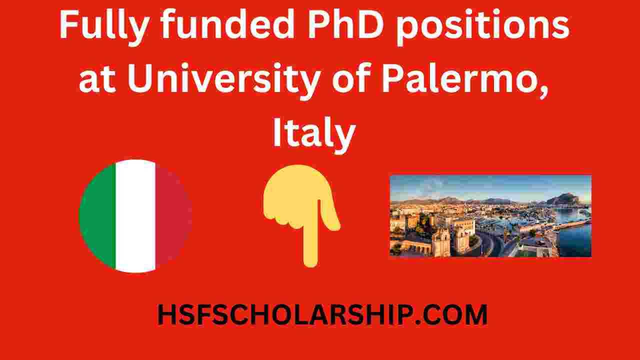 Fully funded PhD positions at University of Palermo, Italy